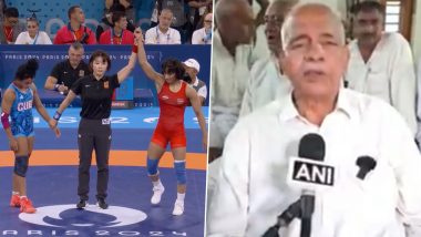 Mahavir Singh Phogat Reacts on Vinesh Phogat’s Disqualification From Paris Olympics 2024, Says ‘If Wrestler Is 50–100 Gram Overweight’