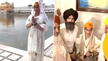 Vinesh Phogat Offers Prayers at the Golden Temple in Amritsar, Honoured With a Special Gold Medal by SGPC Members (Watch Video)