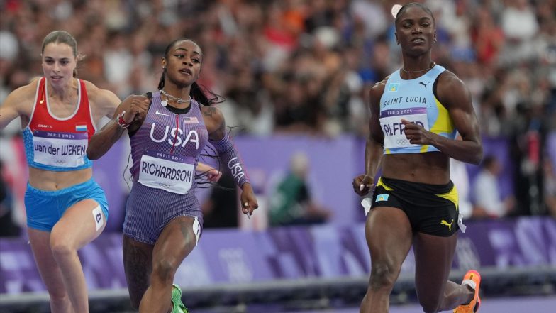 Women's 100 M Sprint Final, Paris Olympics 2024 Free Live Streaming: Know TV Channel and Telecast Details for Athletics Marquee Event