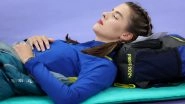Ukraine&rsquo;s Yaroslava Mahuchikh Spotted Taking Nap in Her Sleeping Bag During Women&rsquo;s High Jump Final at Paris Olympics 2024, Ends Up Winning Gold Medal (See Pics)