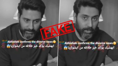 Fact Check: Did Abhishek Bachchan Confirm Divorce With Aishwarya Rai Bachchan