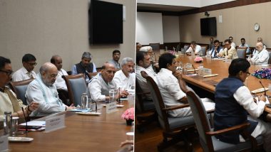 Bangladesh Unrest: EAM S Jaishankar Briefs MPs at All-Party Meeting in Parliament, Rahul Gandhi Attends Briefing (See Pics and Video)