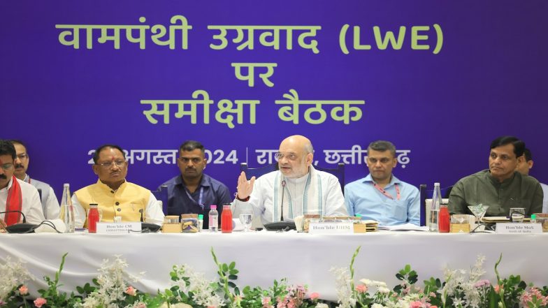 HM Shah to Chair Review Meeting with CMs of LWE-Affected States Today in Delhi