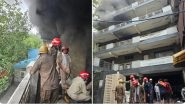 Delhi Fire: Blaze Erupts at Factory in Badli Industrial Area, No Casualties Reported (Watch Videos)