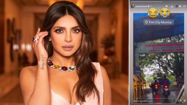 Priyanka Chopra Revisits Mumbai Filmcity for Marathi Film ‘Paani’ Production and Shares Fun Insta Video With ‘Udd Jaa Kaale Kaava’ Soundtrack