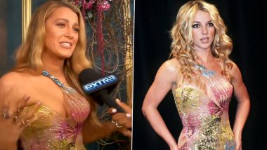 Blake Lively Dazzles in Britney Spears’ Vintage Gown at Premiere of Her Film ‘It Ends With Us’ (Watch Video)