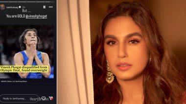 Paris Olympics 2024: Huma Qureshi Expresses Heartfelt Support for Disqualified Wrestler Vinesh Phogat, Calls Her ‘Gold’