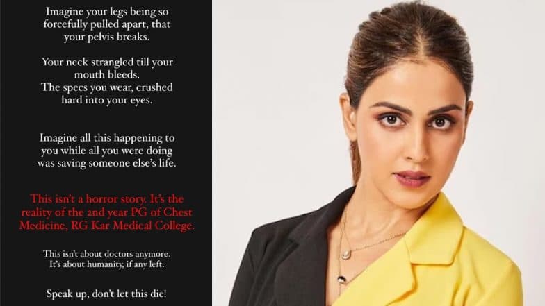 Genelia Deshmukh Demands Harsh Punishment for Kolkata Doctor’s Rapist, Says ‘Monsters Need To Be Hanged’