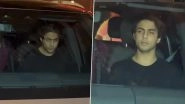 Aryan Khan Arrives in Stylish All-Black Attire for Zoya Akhtar&rsquo;s &lsquo;Angry Young Men&rsquo; Screening (Watch Video)