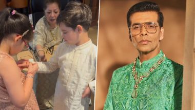 Karan Johar Shares Heartwarming Raksha Bandhan Video of His Kids Yash and Roohi - WATCH