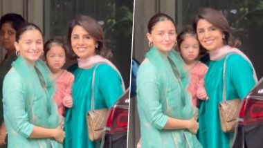 Raksha Bandhan 2024: Alia Bhatt Spotted with Daughter Raha, Twins in Green With Mom-in-Law Neetu Kapoor