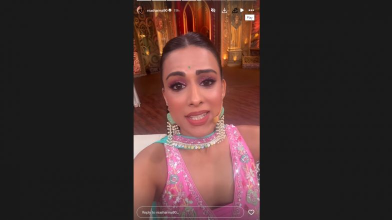 Nia Sharma Shares Her Latest Look From ‘Laughter Chefs’ Before Production Team Snatches Her Phone
