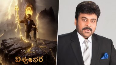 ‘Vishwambhara’: Chiranjeevi Wields a Trishul in Fiery First Look Poster for Upcoming Film (View Pic)