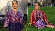 Sanya Malhotra Wears an Outfit Designed by Her Mother Renu Malhotra at Indian Film Festival of Melbourne for Premiere of Her Film &lsquo;Mrs&rsquo; (View Pics)