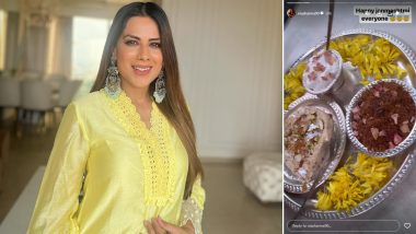 'Laughter Chefs Unlimited Entertainment': Nia Sharma Shares BTS Video of Her Cooking Janmashtami Special Thali