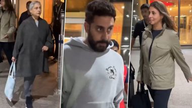 Abhishek Bachchan Spotted at Mumbai Airport With Jaya Bachchan and Shweta Bachchan - Check Out Their Casual Looks