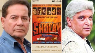 ‘Sholay’ Re-Release: Iconic Film Written by Salim Khan and Javed Akhtar To Have Special Screening in Mumbai After 49 Years