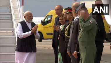 PM Modi Poland Visit: Prime Minister Narendra Modi Arrives in Warsaw, First Visit by Indian PM in 45 Years (Watch Video)