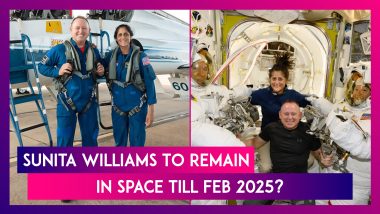 Sunita Williams Stares at Big Delay in Return Trip to Earth, NASA Plans To Bring Back Indian-Origin Astronaut From ISS on Elon Musk’s SpaceX Dragon in February 2025