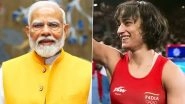 Prime Minister Narendra Modi Hails Vinesh Phogat's Historic Feat in Paris Olympics 2024, Says 'She Scripted History'