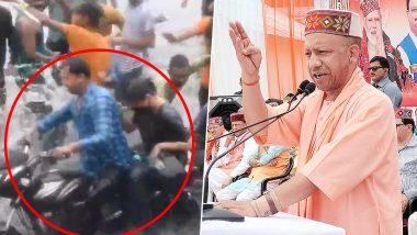 Lucknow Shocker: Woman Groped, Harassed on Flooded Street; 8 Cops Face Action, CM Yogi Adityanath Says Will Run 'Bullet Train' for Culprits (Watch Videos)