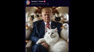 US: Donald Trump Shares AI Image of Him With Cats and Ducks Amid Outrage Over Haitian Migrants Accused of Pet Abductions in Ohio