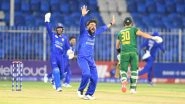AFG vs SA 2nd ODI 2024: Rashid Khan Battled Hamstring Injury to Help Afghanistan Clinch Series Against South Africa