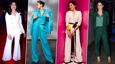 Rashmika Mandanna Loves Her Pantsuits; 5 Amazing Pieces to Steal From Her Wardrobe (View Pics)