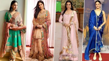 Ganesh Chaturthi 2024 Outfit Inspo: Shraddha Kapoor, Katrina Kaif's Stunning Suits to Amp Up Your Festive Wardrobe This Year (View Pics)