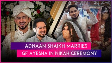 Adnaan Shaikh Gets Married to His Longtime Girlfriend Ayesha Shaikh; Mr Faisu Attends the Dreamy Ceremony