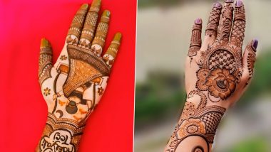 Hartalika Teej 2024 Mehndi Designs: From Traditional Mehendi Motifs to Arabic Designs, Adorn Your Hands With These Henna Patterns To Celebrate the Hindu Festival (Watch Videos)