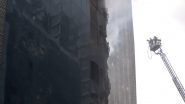 Times Tower Fire: Over Two Hours On, Firefighting Operation Still Underway To Douse Blaze at Commercial Building in Mumbai's Kamala Mills Compound (Watch Video)