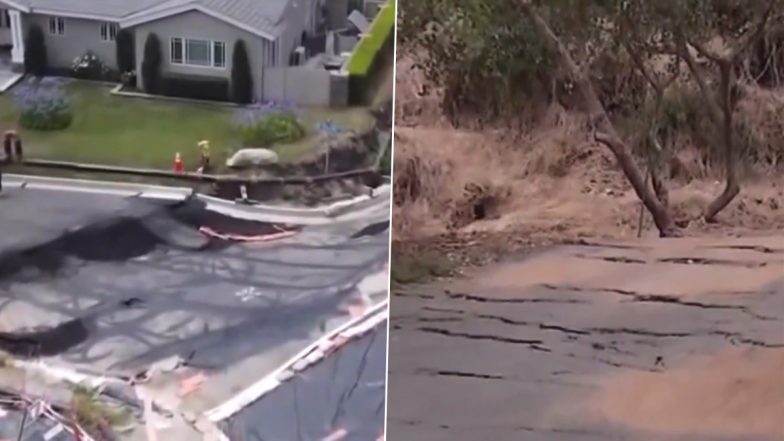 Huge Cracks Appear in California's Los Angeles, Video Shows Cracking of ground