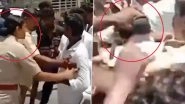 Lady DSP Gayatri Attacked in Tamil Nadu: Woman Cop Manhandled, Her Hair Pulled During Road Blockade Agitation in Virudhunagar Over Driver&rsquo;s Murder, 7 Arrested (Watch Video)