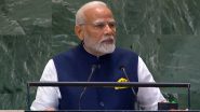 ‘One Earth, One Family, One Future’: PM Narendra Modi Reiterates India’s Commitment in Eradicating Poverty, Bridging Digital Divide During Address at UN Summit in New York (Watch Video)