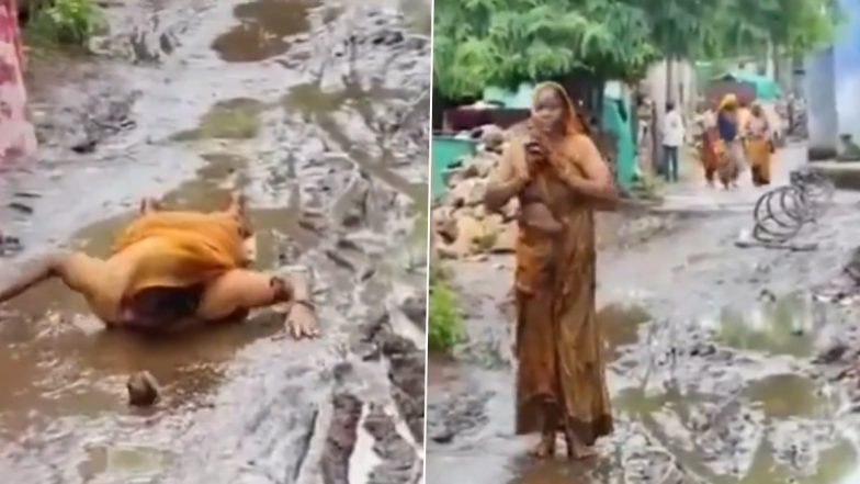 Sheopur: Woman Performs ‘Dandavat Parikrama’ in Mud in Absence of Proper Road in Madhya Pradesh, Video Goes Viral