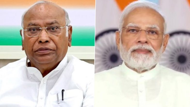 PM Modi Speaks to Mallikarjun Kharge After Congress Chief Falls Ill During Election Rally in Kathua
