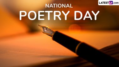 National Poetry Day 2024 Date and Theme: Know Significance of the Day That Is Celebrated To Promote Poetry in UK