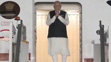 PM Narendra Modi Arrives in Delhi After Concluding His Three-Day Visit to Singapore and Brunei (Watch Video)