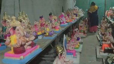 Ganesh Chaturthi 2024: Demand for Lord Ganesha Idols Surges in Gujarat’s Ahmedabad Ahead of Ganesh Festival (Watch Video)