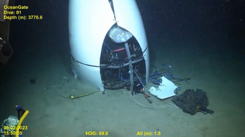 Titan Submersible Implosion: First Video of Wreckage of OceanGate Sub, Last 3-Word Message From Crew Released by US Coast Guard