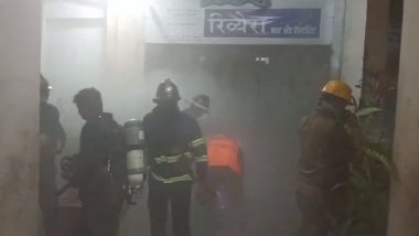 Emerald Plaza Fire: Blaze Erupts on First Floor of Bar and Restaurant in Maharashtra’s Thane; No Casualties Reported (Watch Video)