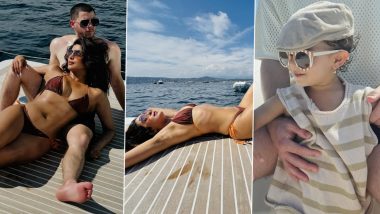 Bikini-Clad Priyanka Chopra Chills With Nick Jonas and Malti Marie During France Vacation; Check Out Pics From Their Family Trip!