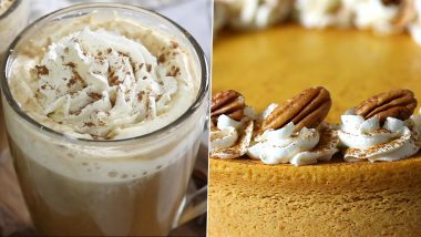 Fall Recipes To Welcome Autumn 2024: From Pumpkin Spice Latte to Delicious Cheesecake, 5 Delicacies That You Can Enjoy During Pumpkin Spice Season (Watch Videos)