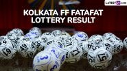 Kolkata Fatafat Result Today: Kolkata FF Result for October 18, 2024 Declared, Check Winning Numbers and Result Chart of Satta Matka-Type Lottery Game