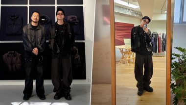 BTS J-Hope Looks Cool in All-Black Ensemble, Rapper Clicks Pics With Designer Jiyong Kim Ahead of Military Discharge