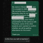 ‘Is This How You Talk to Teachers?’: Student’s ‘Polite’ Inquiry About Attendance Draws Unexpected Response From Teacher, Netizens React to Viral WhatsApp Chat