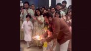 Ganesh Chaturthi 2024: Salman Khan, Iulia Vantur, Arbaaz Khan, Salim Khan Attend Arpita Khan and Aayush Sharma’s Ganapati Celebration (Watch Video)