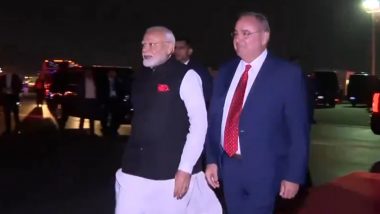 PM Narendra Modi Emplanes for New York From Philadelphia Airport; To Address Indian Diaspora, Attend UN ‘Summit of the Future’