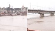 Ayodhya: Water Level of Saryu River in Uttar Pradesh Crosses Danger Mark Amid Heavy Rainfall, Boat Services Suspened